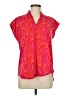 Soft Surroundings Red Short Sleeve Blouse Size M - photo 1