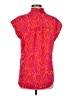 Soft Surroundings Red Short Sleeve Blouse Size M - photo 2