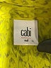 CAbi 100% Polyester Yellow Sleeveless Blouse Size M - photo 7