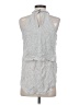 BCBGeneration Gray Sleeveless Button-Down Shirt Size S - photo 2