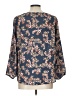 West Kei 100% Polyester Blue 3/4 Sleeve Blouse Size L - photo 2
