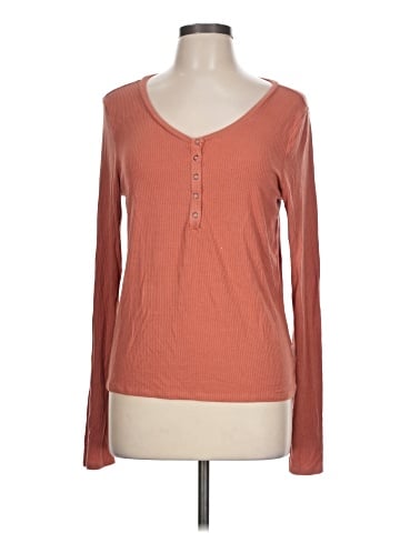 American Eagle Outfitters Long Sleeve Henley (view 1)