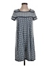 Max Studio Print Gray Casual Dress Size XS - photo 1