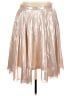 Topshop Metallic Solid Metallic Silver Formal Skirt Size 12 - photo 1