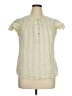 dip 100% Cotton Yellow Short Sleeve Blouse Size XL - photo 1