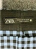 Zara Checkered-gingham Blue Dress Pants Size XS - photo 7