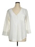 Fred David 100% Polyester Ivory 3/4 Sleeve Blouse Size XL - photo 1