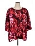 Catherines 100% Polyester Red 3/4 Sleeve Blouse Size 1X - photo 1