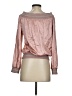 Bebe Pink Long Sleeve Silk Top Size S - photo 2