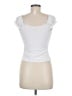 Almost Famous White Short Sleeve Top Size M - photo 2