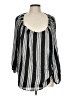 Dex 100% Polyester Black 3/4 Sleeve Blouse Size L (estimated) - photo 1