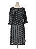ECI 100% Polyester Argyle Black Casual Dress Size 16 - photo 1