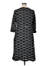 ECI 100% Polyester Argyle Black Casual Dress Size 16 - photo 2