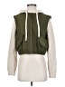 Pilcro 100% Polyester Color Block Green Vest Size XS - photo 1