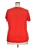 Tahari 100% Linen Red Short Sleeve Top Size 2X - photo 2