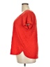 Tahari 100% Linen Red Short Sleeve Top Size 2X - photo 5