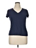 Max Studio 100% Cotton Blue Short Sleeve T-Shirt Size XL - photo 1