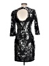 B. Darlin Metallic Black Cocktail Dress Size 11 - 12 - photo 2