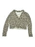 Old Navy Animal Print Gold Long Sleeve Top Size 5 - photo 1