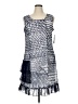 Tango Mango Chevron-herringbone Blue Casual Dress Size XL - photo 1