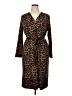 MICHAEL Michael Kors Animal Print Brown Casual Dress Size 1X - photo 1