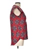 Olive and Oak 100% Polyester Red Short Sleeve Blouse Size L - photo 4