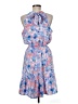 VERTICHE Paisley Blue Cocktail Dress Size M - photo 2