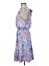 VERTICHE Paisley Blue Cocktail Dress Size M - photo 5