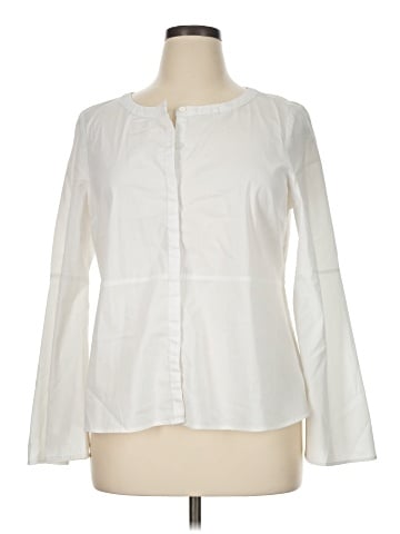H By Halston Long Sleeve Blouse (view 1)