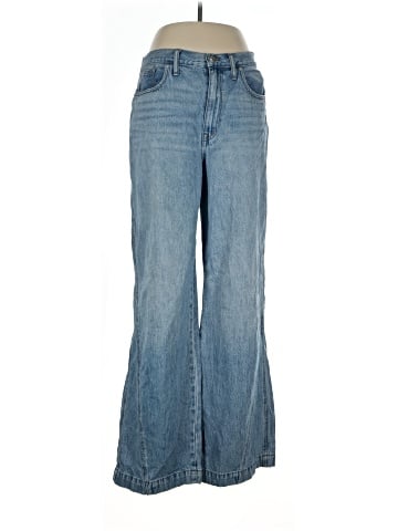 Madewell Superwide-Leg Jeans in Parson Wash: Inset Edition (view 1)