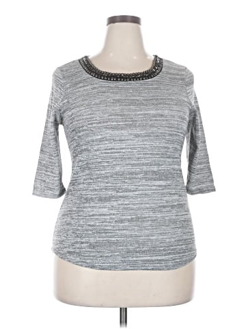 Chocolate 3/4 Sleeve Top (view 1)