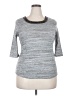 Chocolate Gray 3/4 Sleeve Top Size M - photo 1