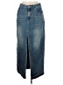 Happily Grey Blue Denim Skirt Size 7 - photo 1