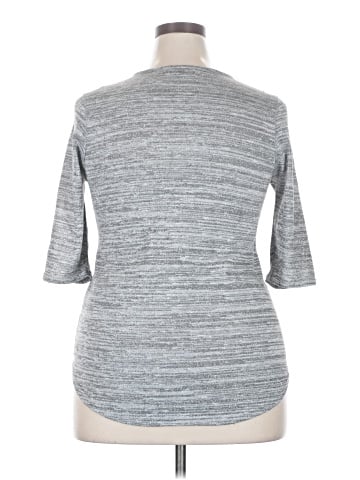 Chocolate 3/4 Sleeve Top (view 2)