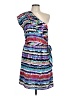 Laundry by Design 100% Polyester Print Blue Cocktail Dress Size 10 - photo 1