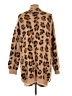 Just Fab Animal Print Brown Tan Cardigan Size L - photo 2