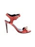 Coach 100% Leather Red Sandals Size 5 - photo 1