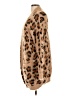 Just Fab Animal Print Brown Tan Cardigan Size L - photo 5
