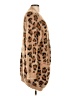 Just Fab Animal Print Brown Tan Cardigan Size L - photo 4