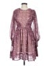 o.p.t 100% Polyester Paisley Purple Cocktail Dress Size S - photo 1