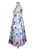 Alex Evenings Floral Blue Cocktail Dress Size 10 - photo 5