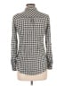 Love Tree 100% Rayon Houndstooth Black Long Sleeve Button-Down Shirt Size L - photo 2
