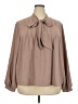 Shein Curve Brown Long Sleeve Blouse Size 20 Plus (4) - photo 1