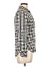 Love Tree 100% Rayon Houndstooth Black Long Sleeve Button-Down Shirt Size L - photo 4