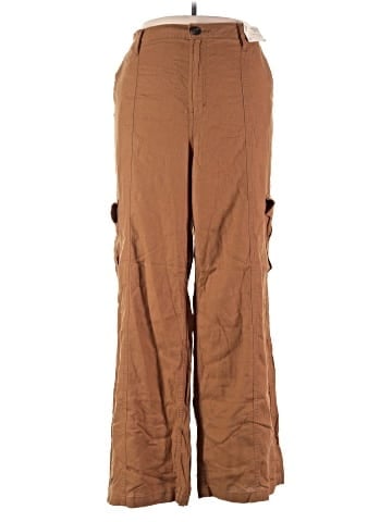 a.n.a. A New Approach Linen Pants (view 1)