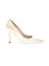 Manolo Blahnik Stripes Ivory Suede Pumps Size EU 41 - photo 1