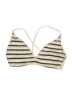 Wild Fable 100% Polyester Stripes Ivory Swimsuit Top Size 8 - 10 - photo 1