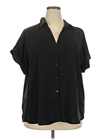 Shein Curve Short Sleeve Blouse (view 1)