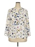 Daniel Rainn 100% Polyester Floral Ivory 3/4 Sleeve Blouse Size XXL - photo 1