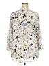 Daniel Rainn 100% Polyester Floral Ivory 3/4 Sleeve Blouse Size XXL - photo 2